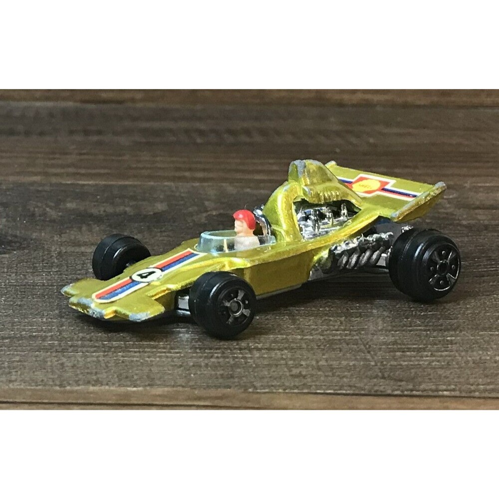 Vintage Yatming Melaren-Ford Car No1304 Golden Color Made in Hong Kong Diecast